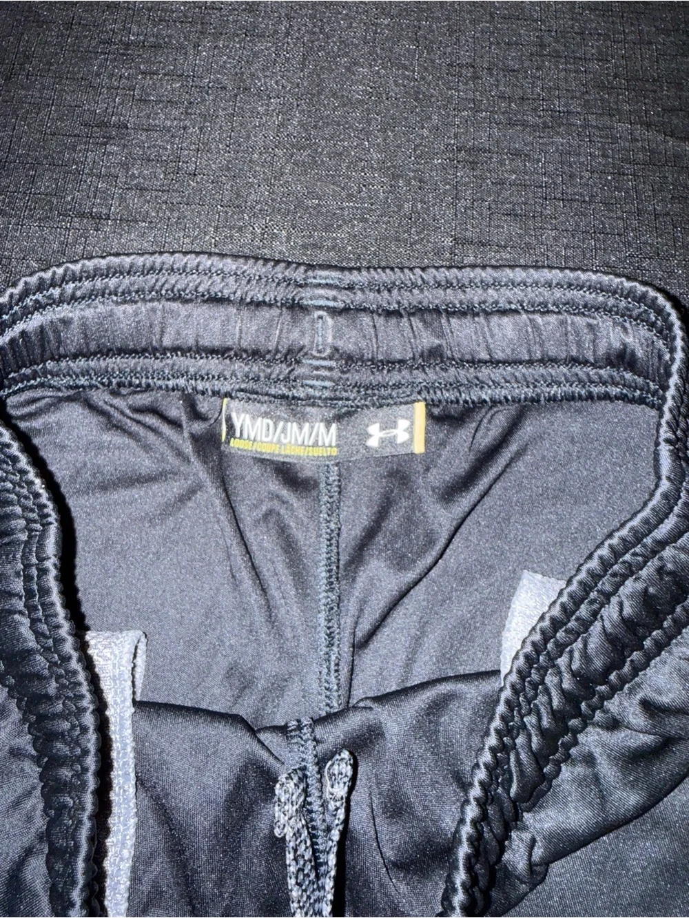 Under Armour Men's Black Athletic Training Shorts with Logo